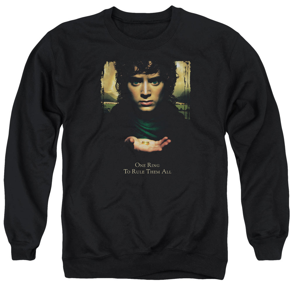 Lord Of The Rings Frodo One Ring Mens Crewneck Sweatshirt Black
