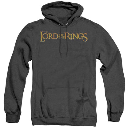 Lor Lotr Logo Heather Mens Hoodie Black