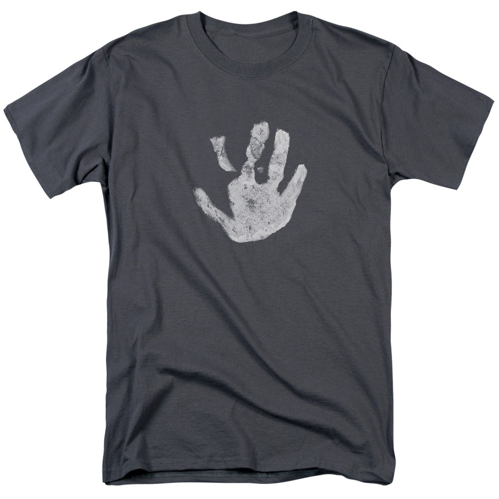 Lord Of The Rings White Hand Mens T Shirt Charcoal Officially Licensed
