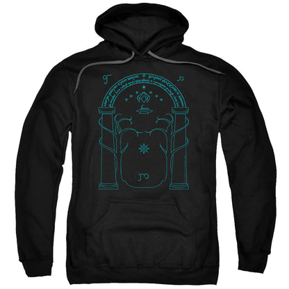 Lord Of The Ringsd Of The Rings Doors Of Durin Mens Hoodie Black Officially Licensed