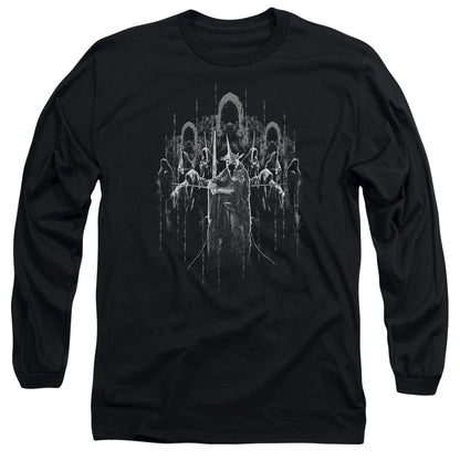 Lord Of The Rings The Nine Mens Long Sleeve Shirt Black Officially Licensed Officially Licensed