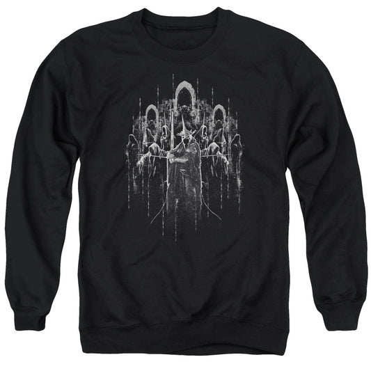 Lord Of The Rings The Nine Mens Crewneck Sweatshirt Black Officially Licensed