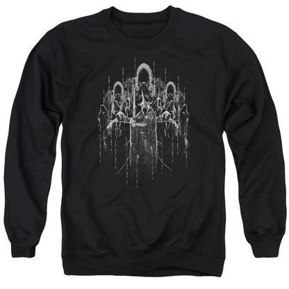 Lord Of The Rings The Nine Mens Crewneck Sweatshirt Black Officially Licensed