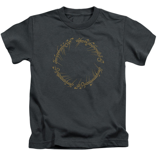 Lord Of The Rings One Ring Juvenile Kids Youth T Shirt Charcoal Officially Licensed