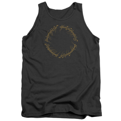 Lord Of The Rings One Ring Mens Tank Top Shirt Charcoal Officially Licensed