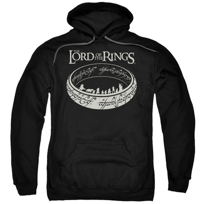 Lord Of The Ringsd Of The Rings The Journey Mens Hoodie Black Officially Licensed