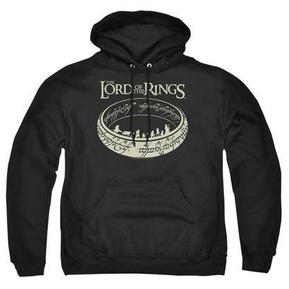 Lord Of The Ringsd Of The Rings The Journey Mens Hoodie Black Officially Licensed