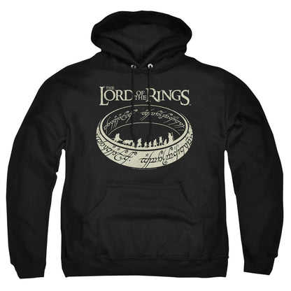 Lord Of The Ringsd Of The Rings The Journey Mens Hoodie Black Officially Licensed