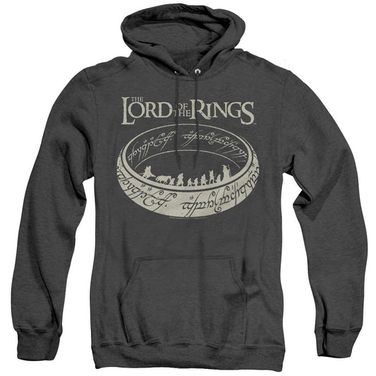 Lord Of The Rings The Journey Heather Mens Hoodie Black Officially Licensed