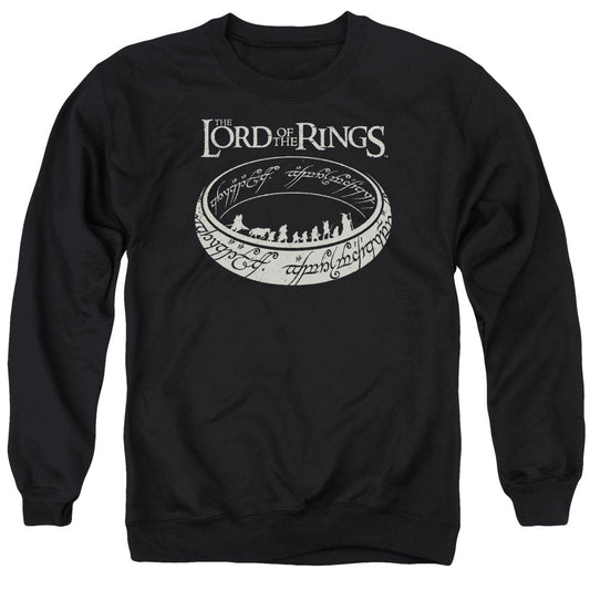 Lord Of The Rings The Journey Mens Crewneck Sweatshirt Black Officially Licensed