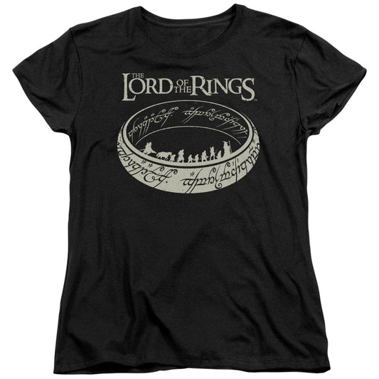 Lord Of The Rings the Journey Womens T Shirt Black Officially Licensed