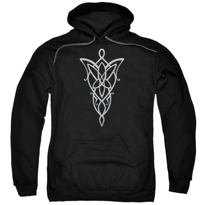 Lord Of The Ringsd Of The Rings Arwen Necklace Mens Hoodie Black Officially Licensed