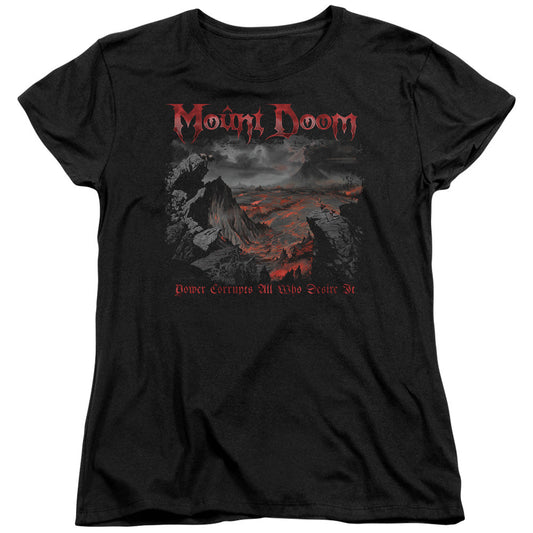 Lord Of The Rings Power Corrupts Womens T Shirt Black Officially Licensed