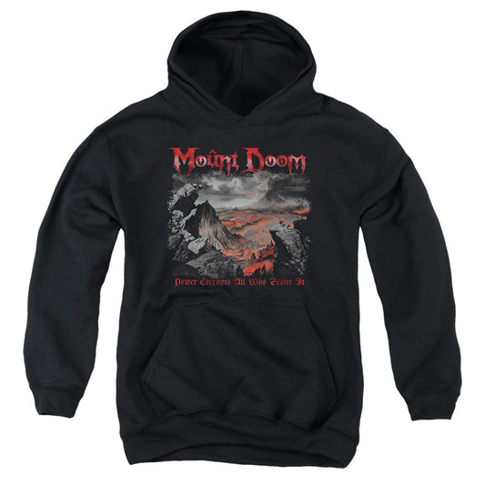 Lord Of The Rings Power Corrupts Kids Youth Hoodie Black Officially Licensed