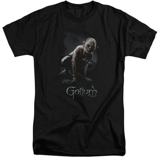 Lord of the Rings Gollum Mens Tall T Shirt Black Officially Licensed