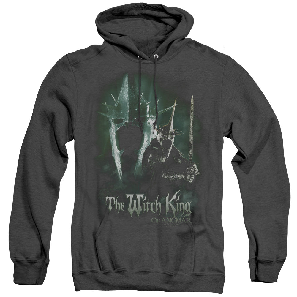 Lord of the Rings Witch King Mens Heather Hoodie Black Officially Licensed