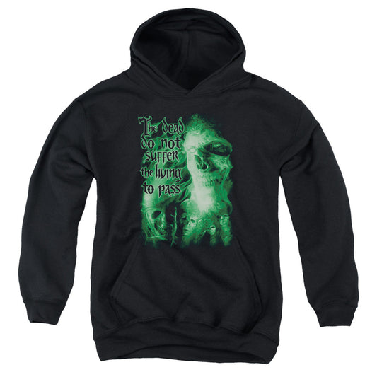 Lord of the Rings King of the Dead Kids Youth Hoodie Black