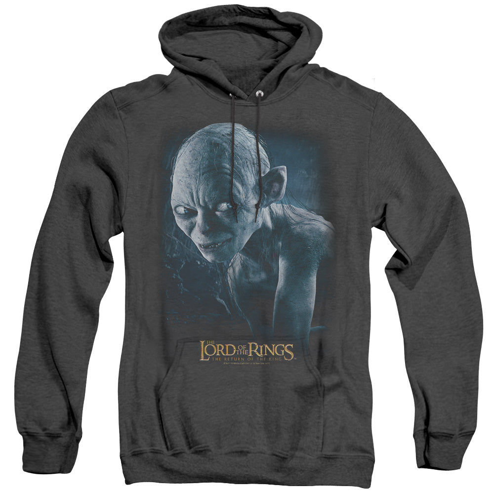 Lord of the Rings Sneaking Mens Heather Hoodie Black Officially Licensed