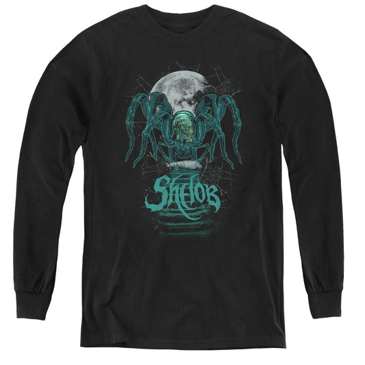 Lord Of The Rings Shelob Long Sleeve Kids Youth T Shirt Black Officially Licensed