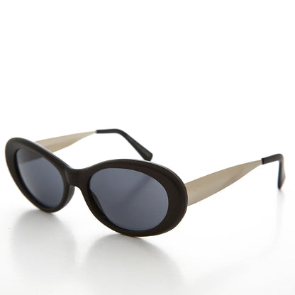 Oval Mod Punk Cateye 90s Vintage Sunglass - Loretta