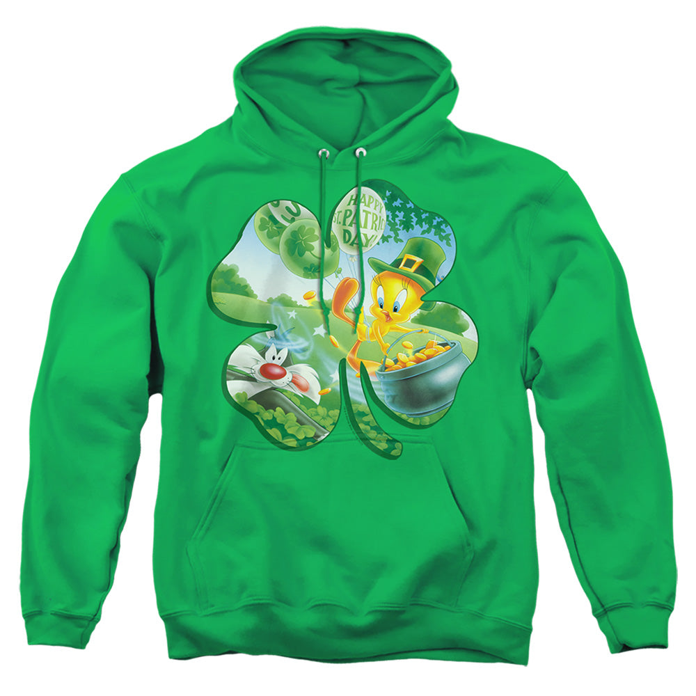 Looney Tunes Tweety Shamrock Mens Hoodie Kelly Green Officially Licensed