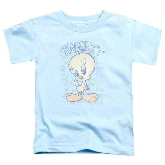 Looney Tunes Tweety Fade Toddler Kids Youth T Shirt Light Blue Officially Licensed