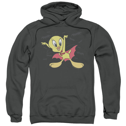 Looney Tunes Vampire Tweety Mens Hoodie Charcoal Officially Licensed