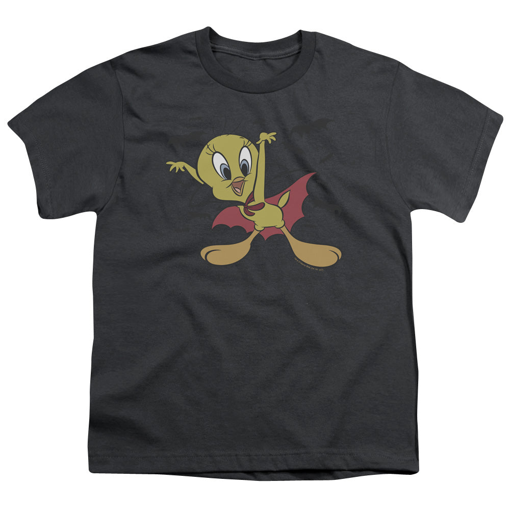 Looney Tunes Vampire Tweety Kids Youth T Shirt Charcoal Officially Licensed