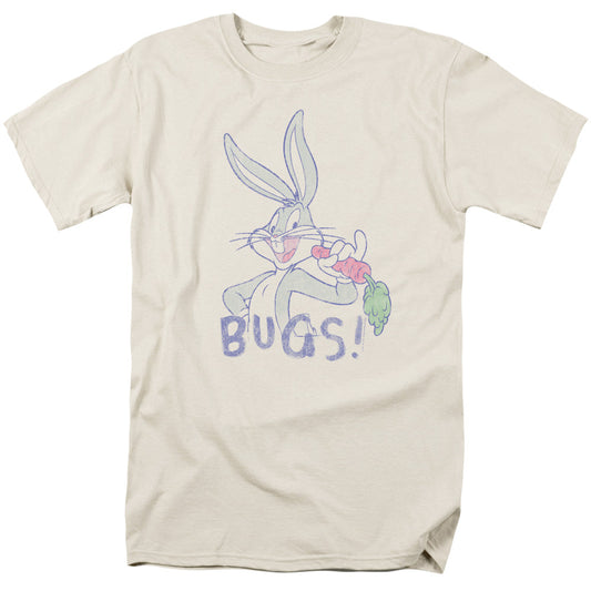 Looney Tunes Bugs Mens T Shirt Cream Officially Licensed