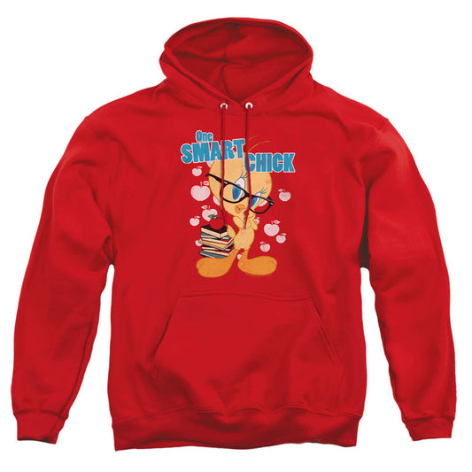 Looney Tunes One Smart Chick Mens Hoodie Red Officially Licensed