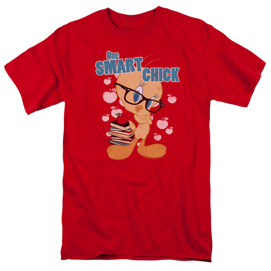 Looney Tunes One Smart Chick Mens T Shirt Red Officially Licensed