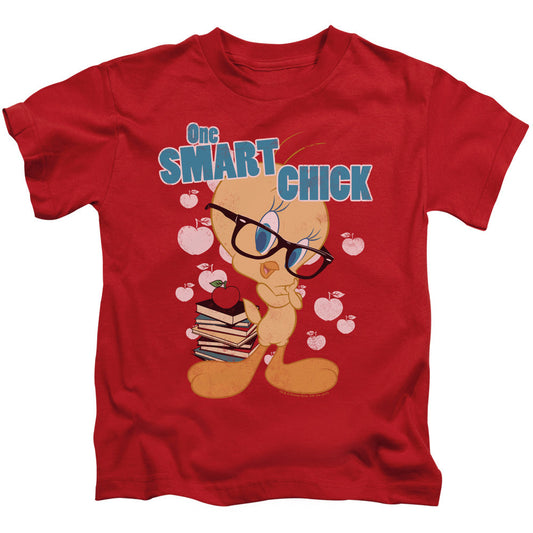 Looney Tunes One Art Chick Juvenile Kids Youth T Shirt Red Officially Licensed
