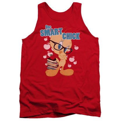 Looney Tunes One Art Chick Mens Tank Top Shirt Red Officially Licensed