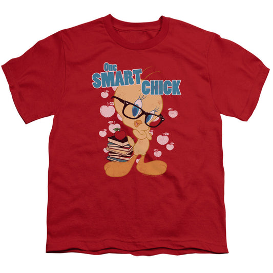 Looney Tunes One Art Chick Kids Youth T Shirt Red Officially Licensed