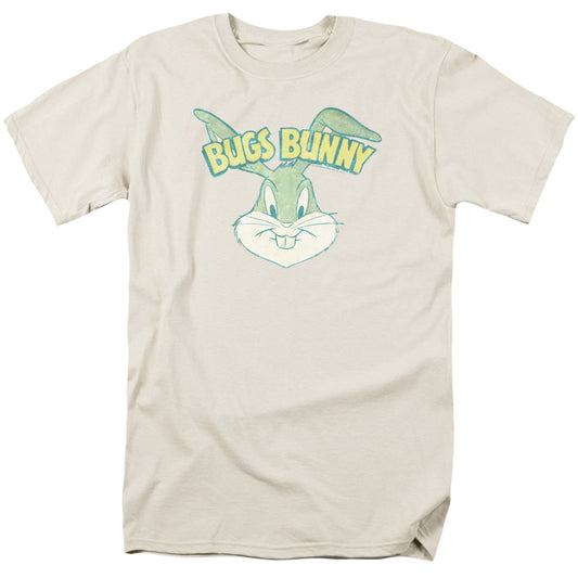 Looney Tunes Bugs Head Mens T Shirt Cream Officially Licensed