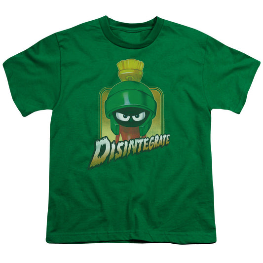 Looney Tunes Disintegrate Kids Youth T Shirt Kelly Green Officially Licensed