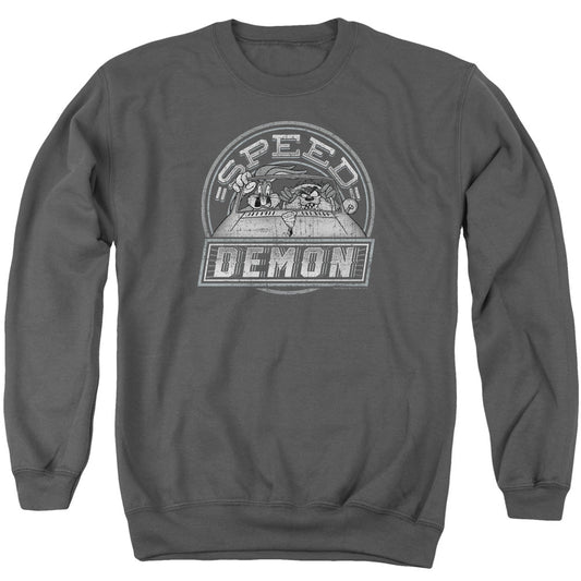 Looney Tunes Speed Demon Mens Crewneck Sweatshirt Charcoal Officially Licensed
