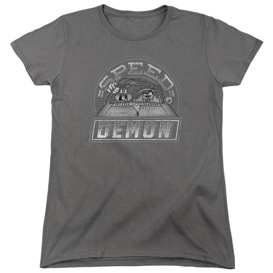 Looney Tunes Speed Demon Womens T Shirt Charcoal Officially Licensed
