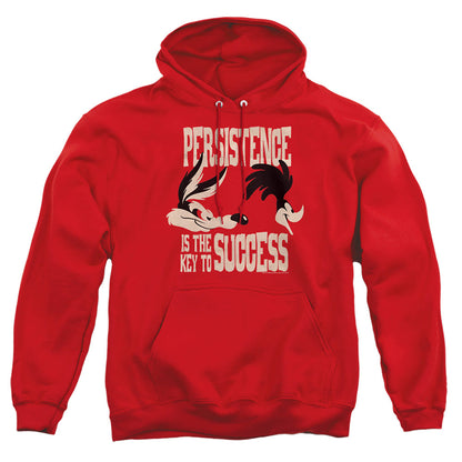 Looney Tunes Persistence Mens Hoodie Red Officially Licensed