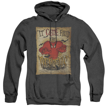Looney Tunes The Depths Heather Mens Hoodie Black Officially Licensed
