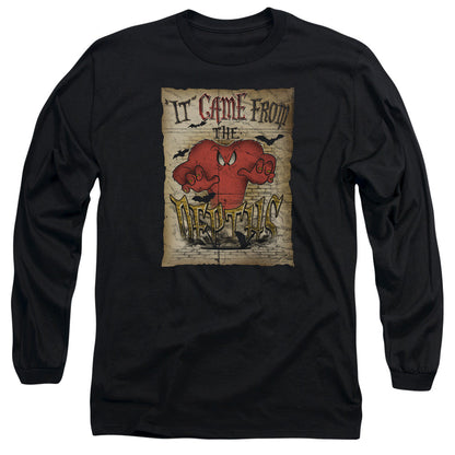 Looney Tunes The Depths Mens Long Sleeve Shirt Black Officially Licensed Officially Licensed