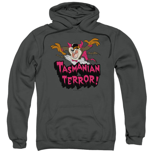 Looney Tunes Taz Terror Mens Hoodie Charcoal Officially Licensed