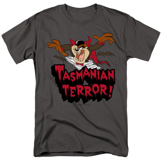 Looney Tunes Taz Terror Mens T Shirt Charcoal Officially Licensed