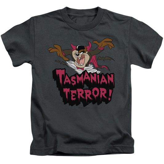 Looney Tunes Taz Terror Juvenile Kids Youth T Shirt Charcoal Officially Licensed