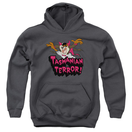 Looney Tunes Taz Terror Kids Youth Hoodie Charcoal Officially Licensed