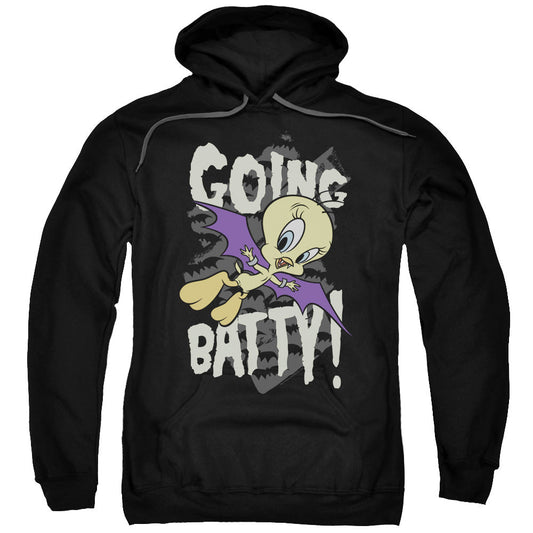 Looney Tunes Going Batty Mens Hoodie Black Officially Licensed