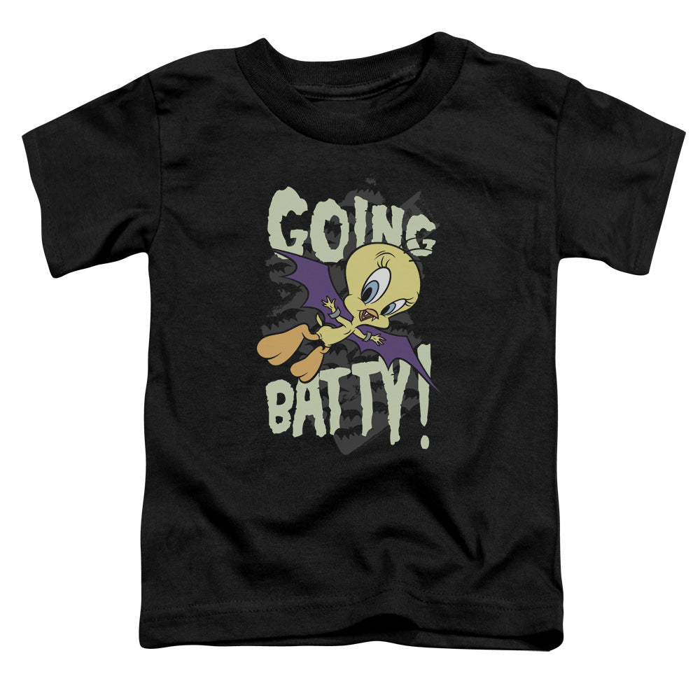 Looney Tunes Going Batty Toddler Kids Youth T Shirt Black Officially Licensed