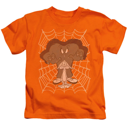 Looney Tunes Being Watched Juvenile Kids Youth T Shirt Orange Officially Licensed