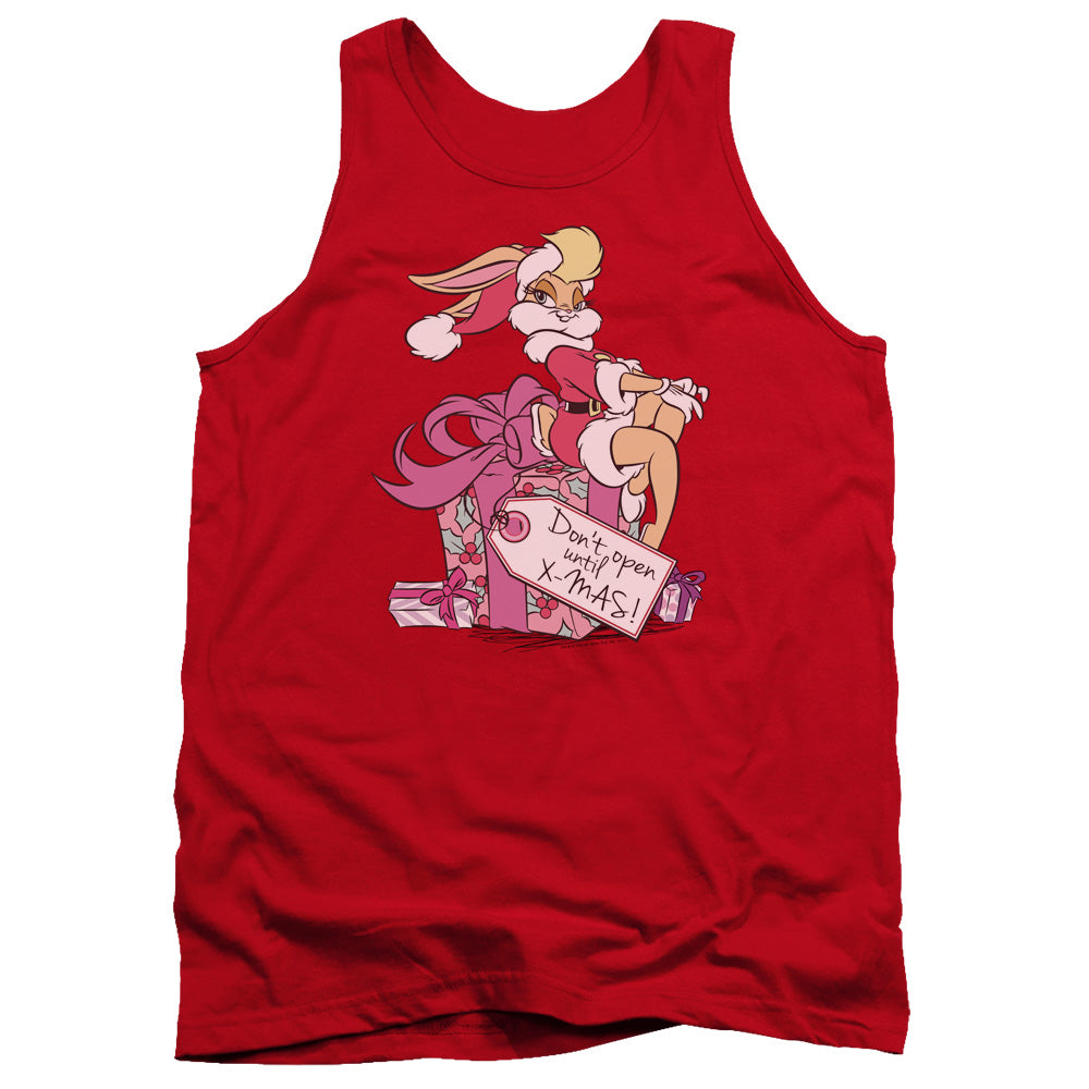 Looney Tunes Lola Present Mens Tank Top Shirt Red Officially Licensed