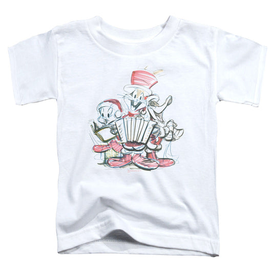 Looney Tunes Holiday Sketch Toddler Kids Youth T Shirt White Officially Licensed